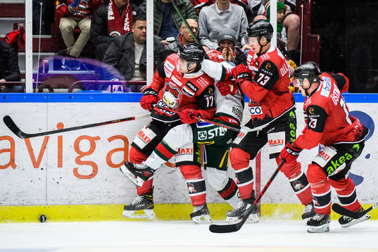 Malmö Redhawks Pathrik Westerholm och Adam Ollas Mattsson