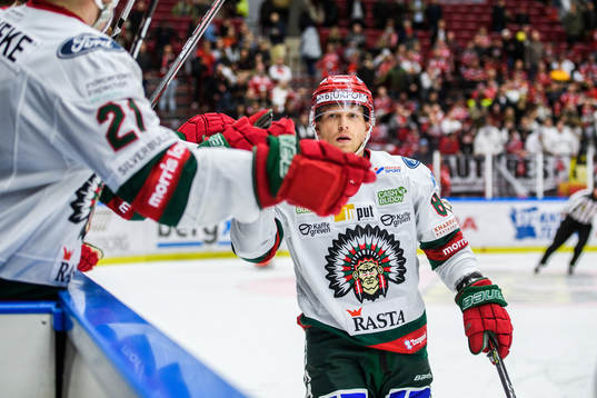 Frölundas Ryan Lasch jublar