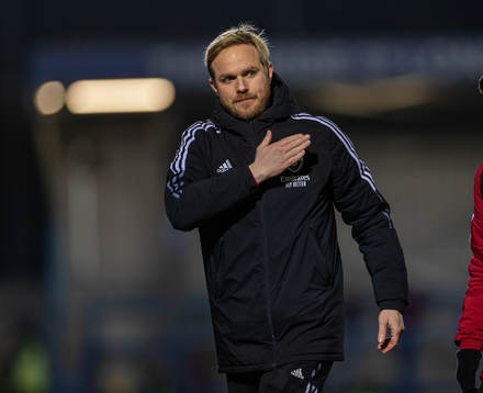 Jonas Eidevall, head coach of Arsenal,