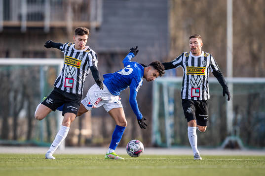 Landskronas Camil Jebara och Nikola Ladan mot Trelleborgs