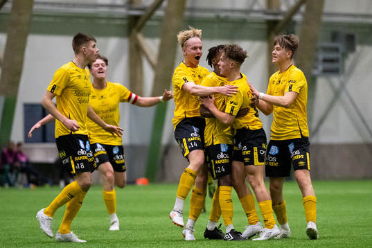 Elfsborgs spelare jublar efter mål