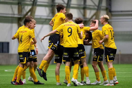 Elfsborgs spelare jublar efter mål