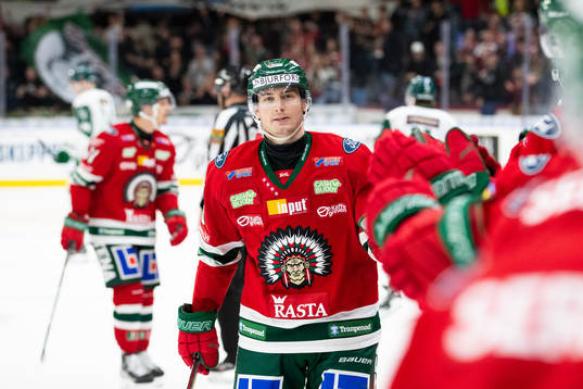 Frölundas Johan Sundström jublar