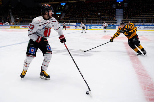 Örebros Petr Zámorský och Skellefteås Linus Lindström