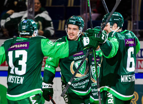 Färjestads Daniel Viksten, Joakim Nygård, Marcus Nilsson