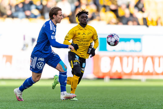 Sundsvalls Daniel Stensson och Elfsborgs Emmanuel Boateng