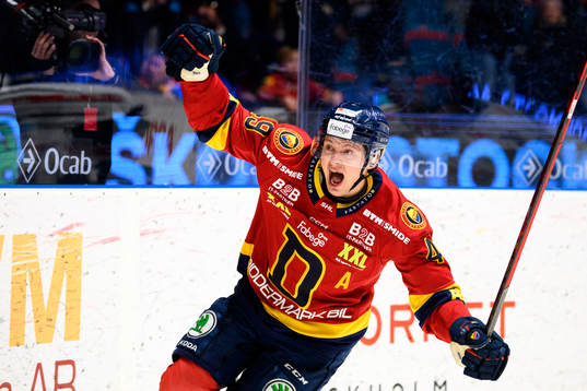 Djurgårdens Rhett Rakhshani jublar