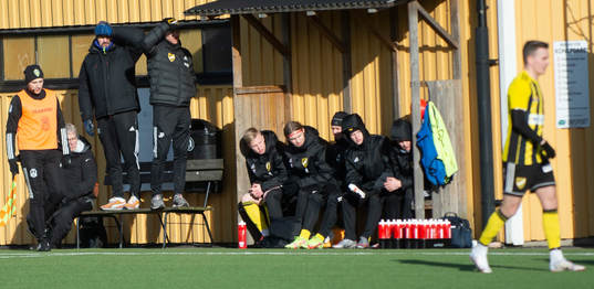 i träningsmatchen mellan Sölvesborg och IFK Hässleholm i Sölvesborg 19 februari 2022.