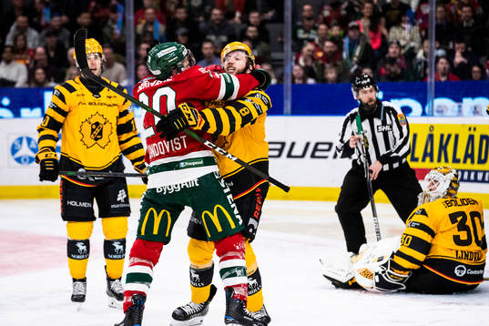 Frölundas Joel Lundqvist och Skellefteås Petter Granberg