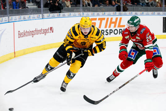 Skellefteås Linus Karlsson och Frölundas Johan Sundström