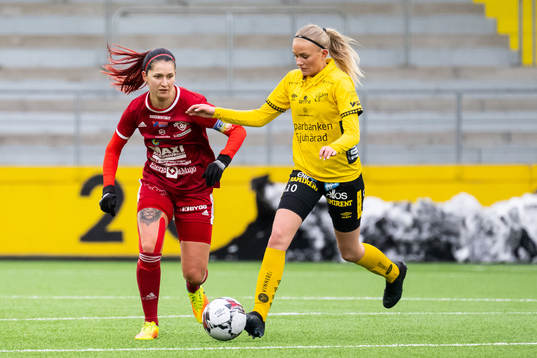 Rävåsens Jenny Tropp och Elfsborgs Matilda Ståhlbom