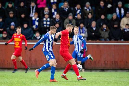 IFK Göteborgs Calle Johansson och Landskronas Erik Pärsson