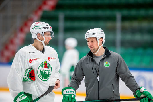 Daniel Zaar och tränare Cam Abbott