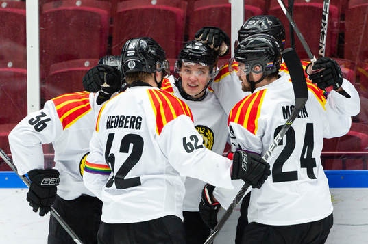 Brynäs Noel Gunler jublar