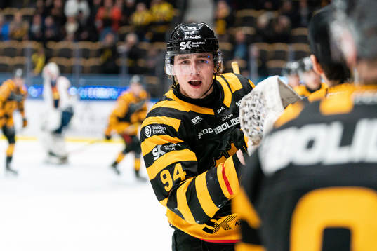 Skellefteås Linus Karlsson jublar