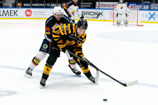Djurgårdens Paul Carey och Skellefteås Linus Lindström