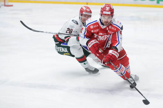 Frölundas Johan Sundström och Timrås Tim Erixon