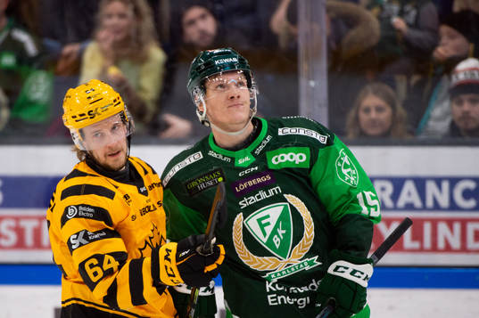 Skellefteås Jonathan Pudas och Färjestads Gustav Rydahl