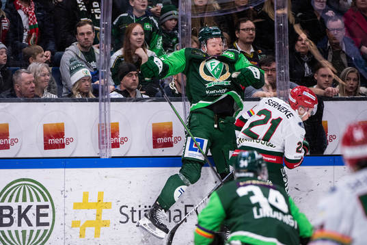 Färjestads Gustav Rydahl och Frölundas Karl Henriksson