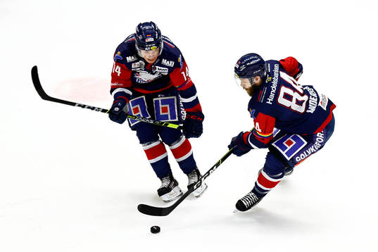 Linköpings Arvid Costmar och Jimmy Andersson