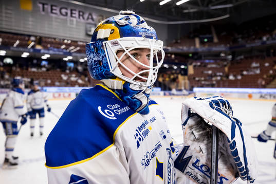 Leksands målvakt Axel Brage  pride ambassadör