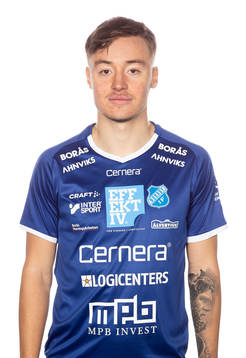 Norrbys Pontus Eriksson poserar för ett porträtt den 28 februari 2022 i Borås.