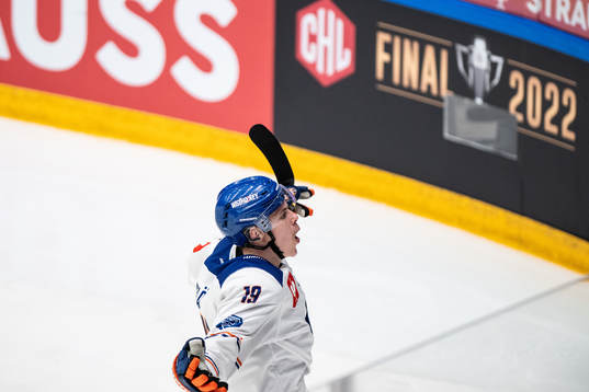 Waltteri Merelä of Tappara celebrates