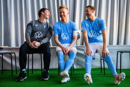 Tränare Milos Milojevic, Anders Christiansen, Ola Toivonen