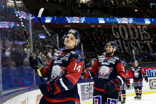 Linköpings Arvid Costmar jublar