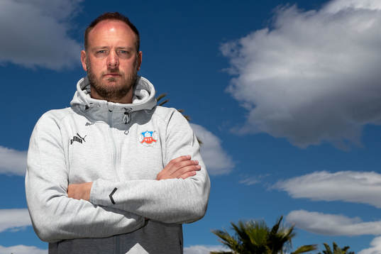 Sportchef Andreas Granqvist poserar för ett porträtt den 4 mars 2022 i Marbella. 