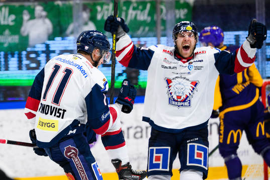 Linköpings Henrik Törnqvist jublar