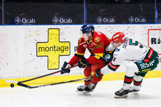 Djurgårdens Rhett Rakhshani och Frölundas Filip Johansson