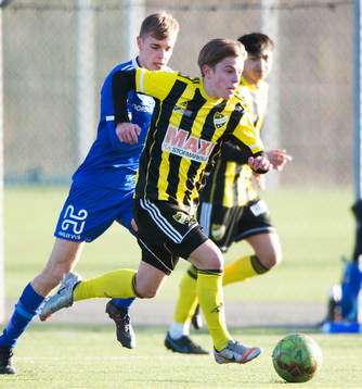  IFK Hässleholms Jussi Tikkanen i träningsmatchen mellan IFK Hässleholm och Asarum i Hässleholm 5 mars 2022.