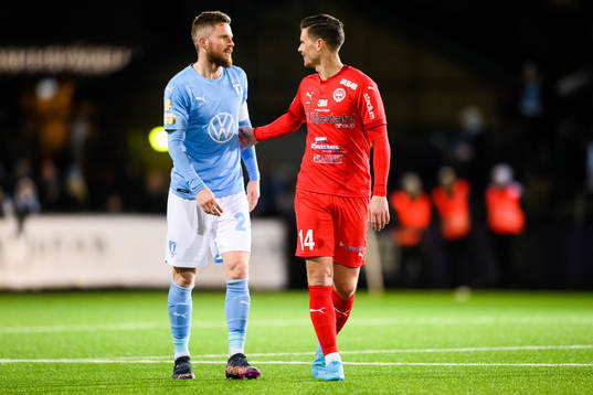 Malmö FFs Lasse Nielsen och Värnamos Marcus Antonsson
