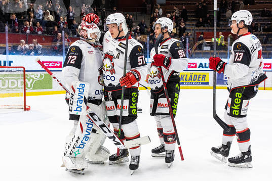 Malmö Redhawks målvakt Daniel Marmenlind och Emil