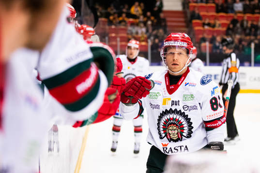 Frölundas Ryan Lasch jublar