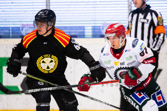 Brynäs Tom Hedberg och Frölundas Ryan Lasch