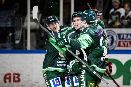Färjestads Michael Lindqvist, Joakim Nygård och Mikael