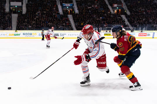 Timrås Joey LaLeggia och Djurgårdens Marcus Sörensen