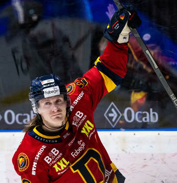 Djurgårdens Marcus Sörensen jublar