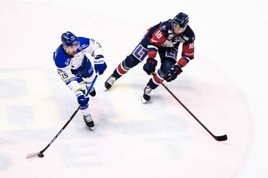 Leksands Max Veronneau och Linköpings Alexander Johansson