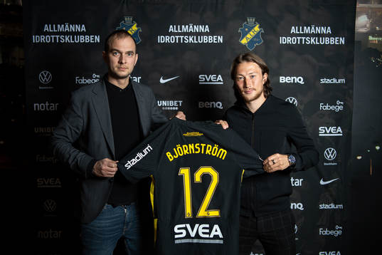 Sportchef Henrik Jurelius och Axel Björnström