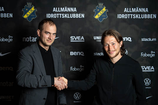 Sportchef Henrik Jurelius och Axel Björnström