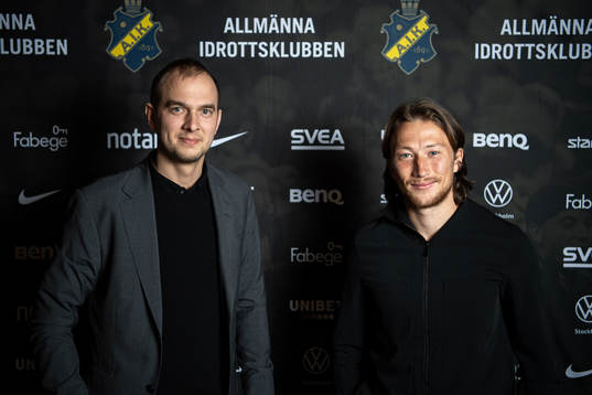 Sportchef Henrik Jurelius och Axel Björnström