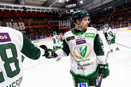 Färjestads Mikael Wikstrand jublar