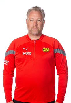 Mjällbys assisterande tränare Patrik Winqvist poserar för ett porträtt den 10 mars 2022 i Mjällby.