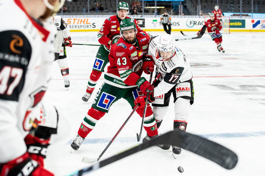 Frölundas Michael Spacek och Malmö Redhawks Pathrik