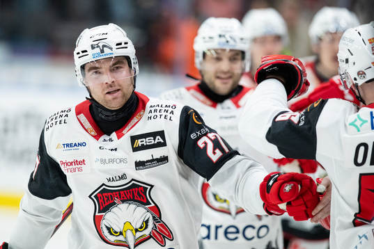 Malmö Redhawks Ponthus Westerholm jublar