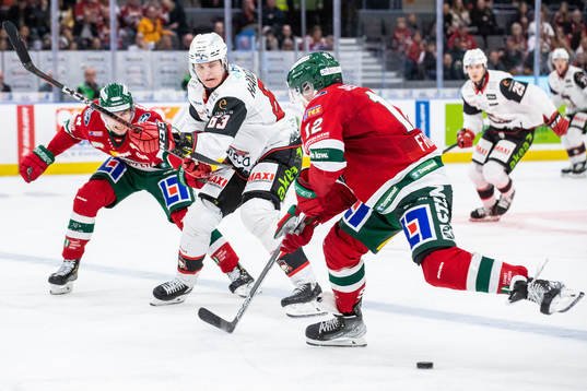 Frölundas Johan Sundström och Max Friberg