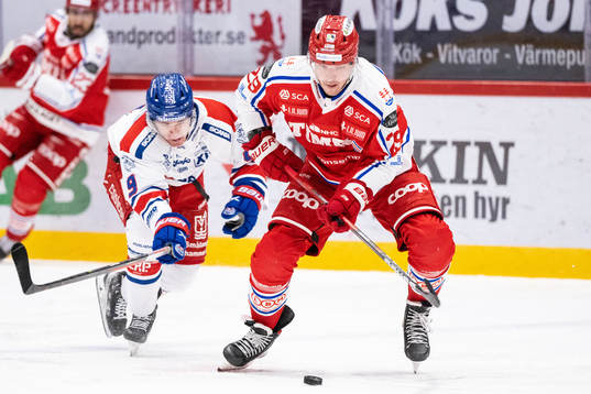 Oskarshamns Hampus Plato och Timrås Morten Madsen